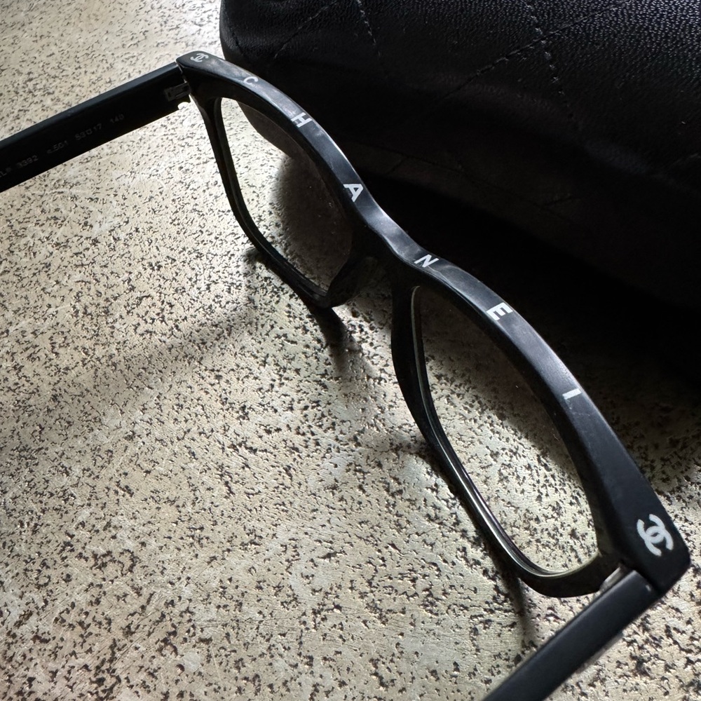 CHANEL Black prescription glasses, with Case and with Soft Pouch. - Picture 13 of 16